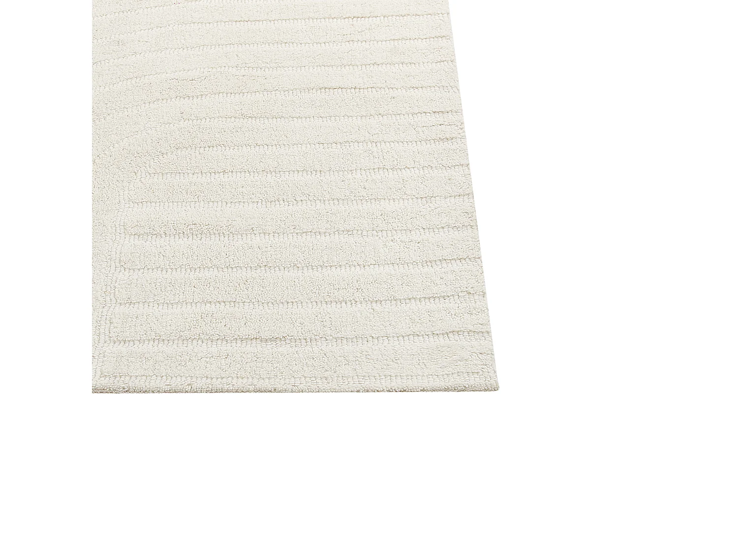 Teppich Wolle beige 200 x 300 cm abstraktes Muster Kurzflor DAGARI