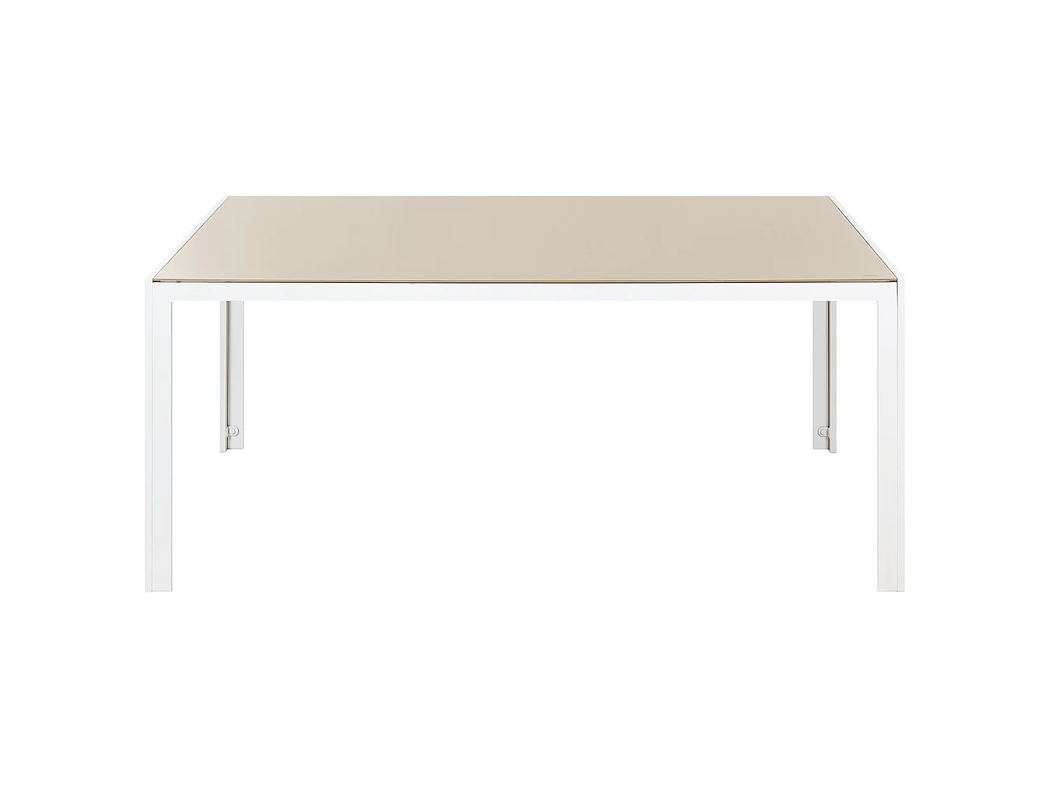 Tavolo da pranzo da giardino CATANIA 160 cm 91 cm Vetro Beige