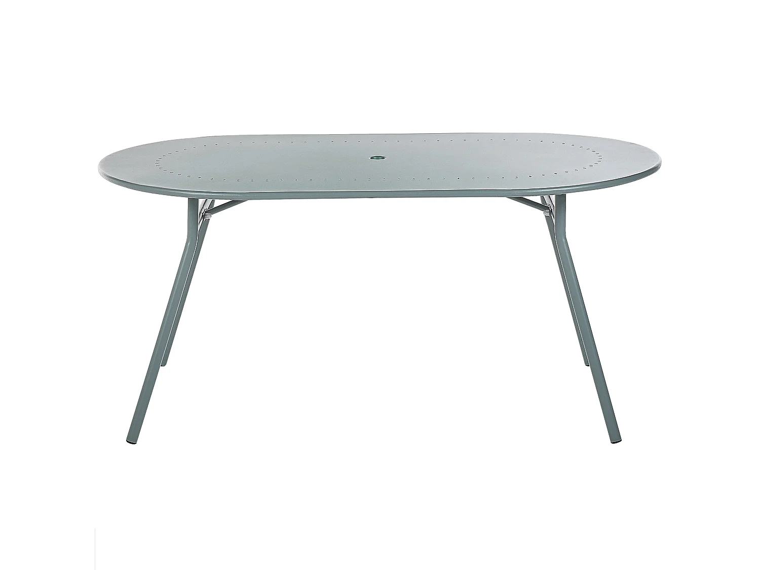 Tuinset 4-zitter CALVI Met parasol (16 opties) Metaal Lichtblauw