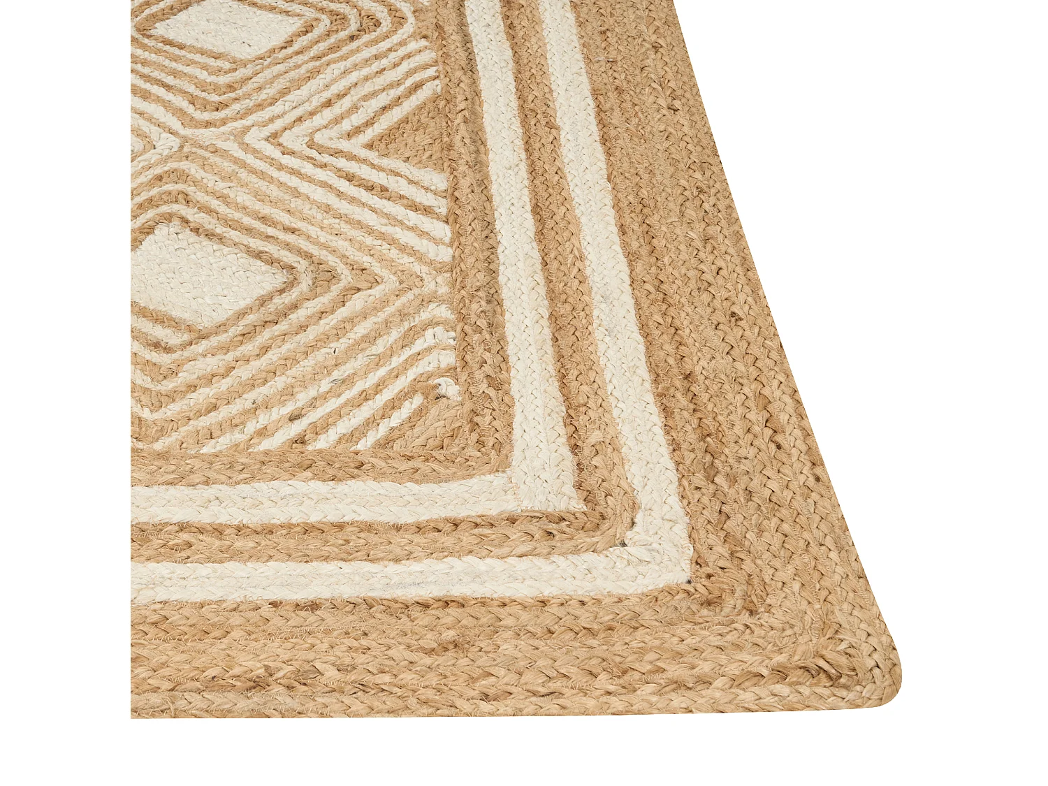 Vloerkleed MENGEN 300 x 400 cm Jute Beige