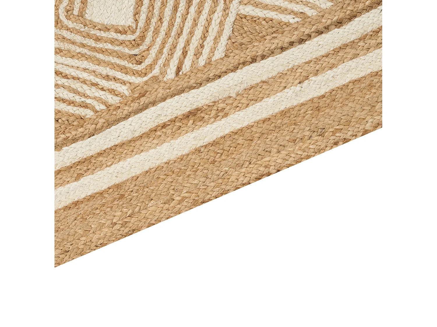 Vloerkleed MENGEN 300 x 400 cm Jute Beige