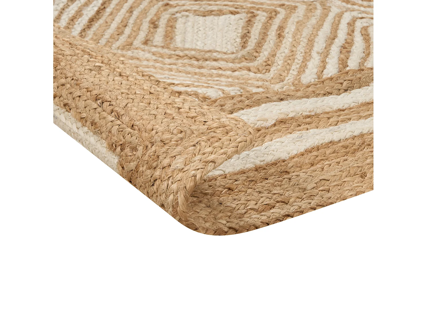 Vloerkleed MENGEN 300 x 400 cm Jute Beige
