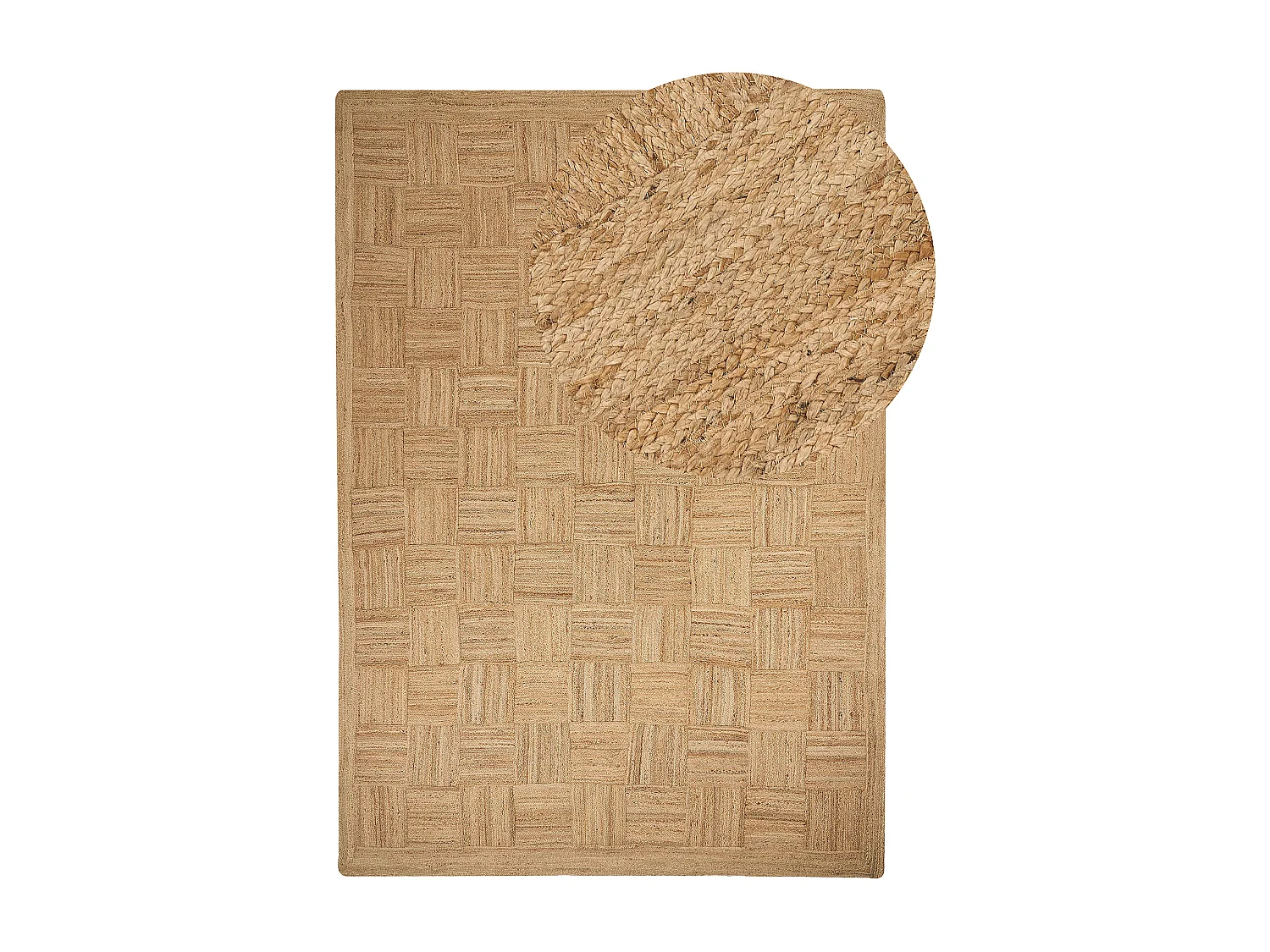 Vloerkleed ESENTEPE 160 x 230 cm Jute Beige