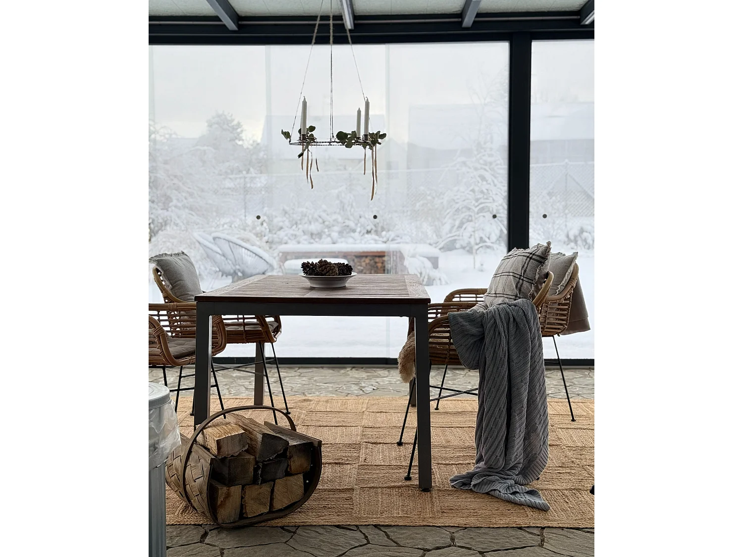 Vloerkleed ESENTEPE 300 x 400 cm Jute Beige