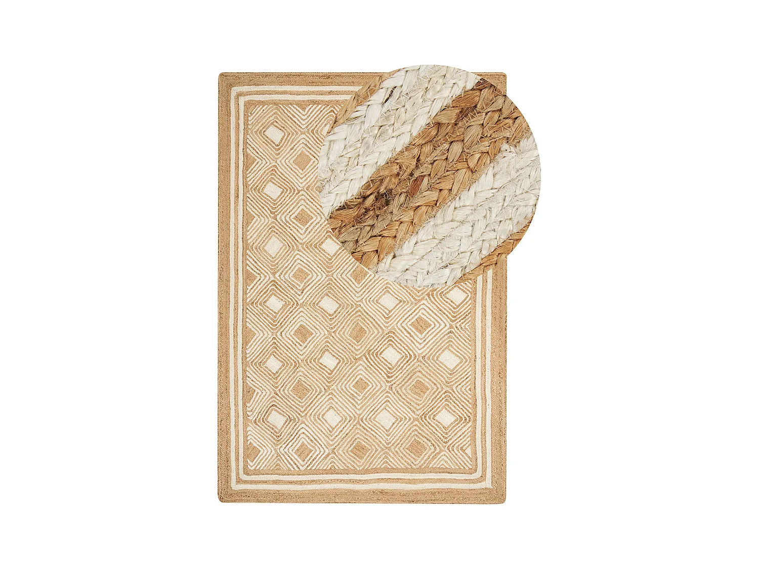 Tapis MENGEN Beige 200 x 300 cm Jute