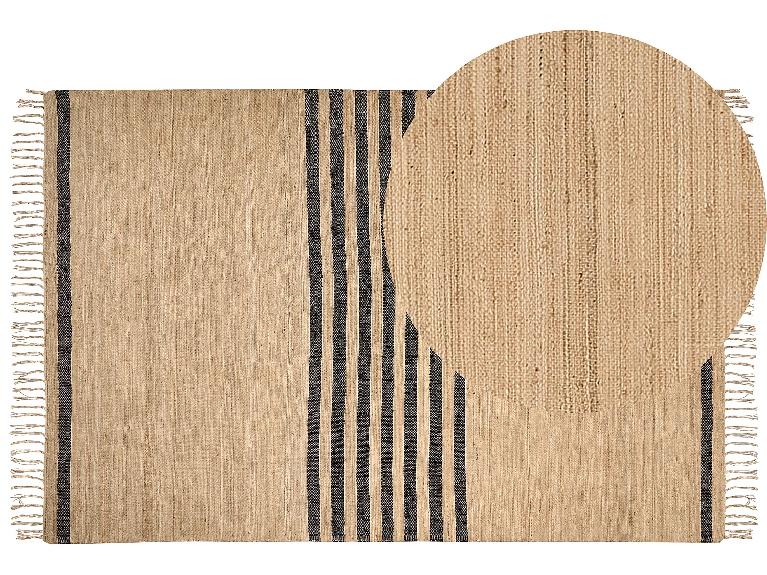 Alfombra ERICEK 200 x 300 cm Yute Beige