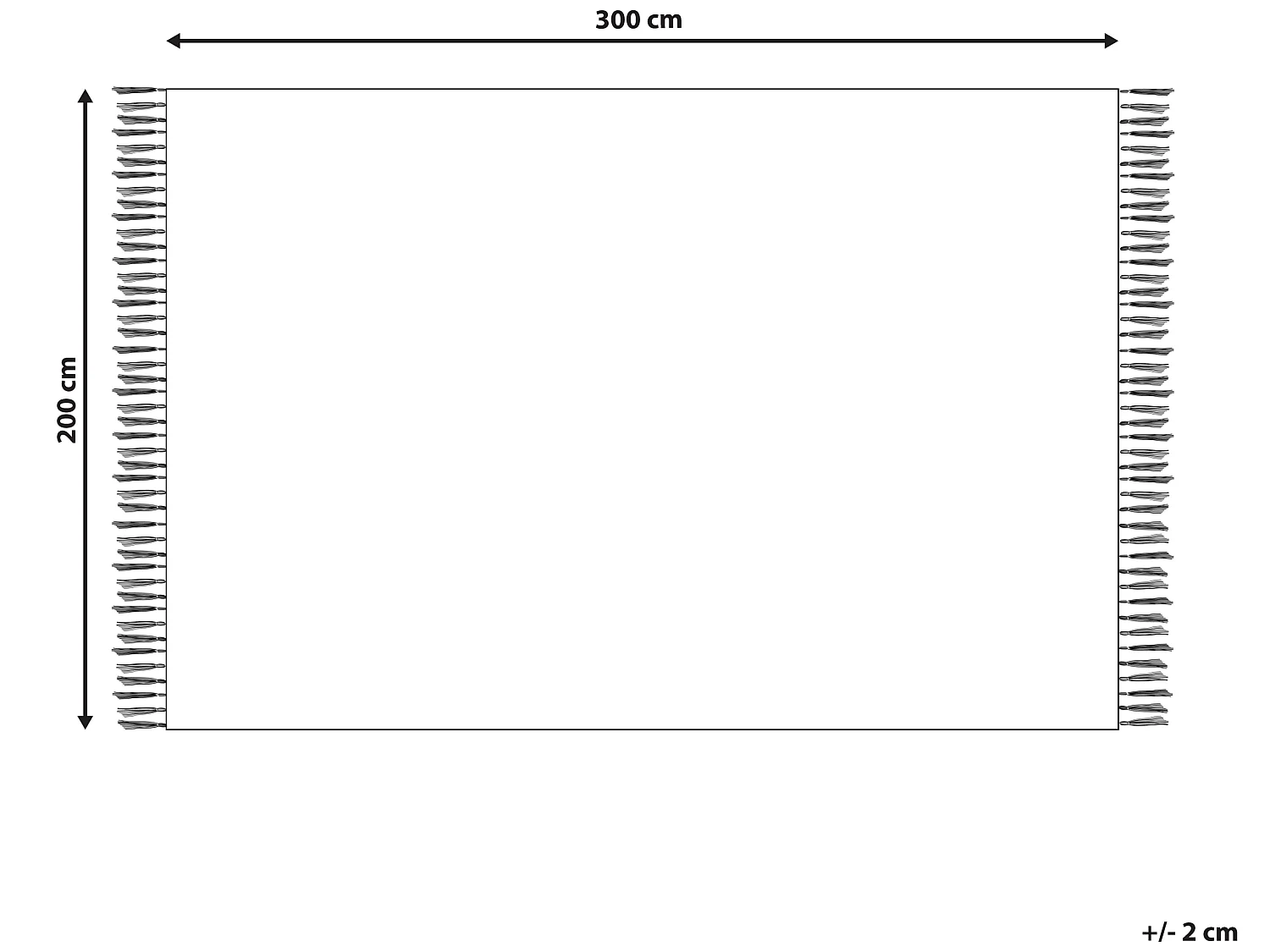 Tapete ERICEK 200 x 300 cm Juta Creme