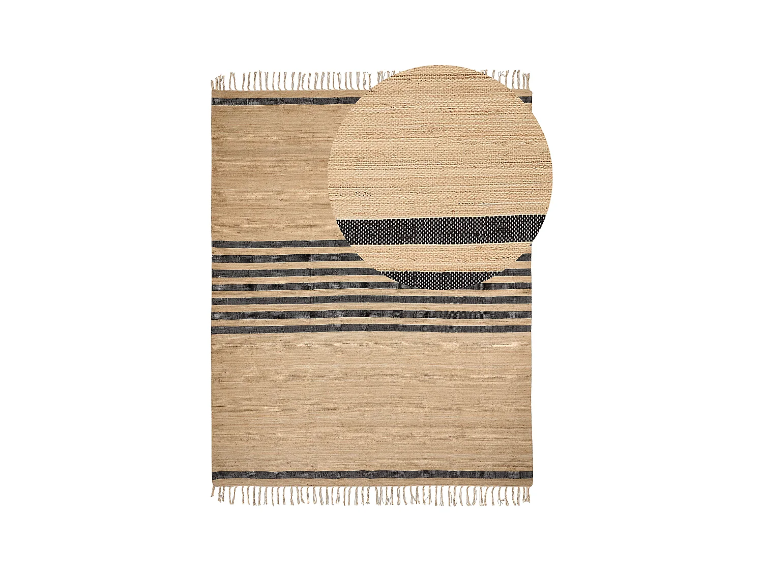 Tappeto iuta beige 300 x 400 cm ERICEK