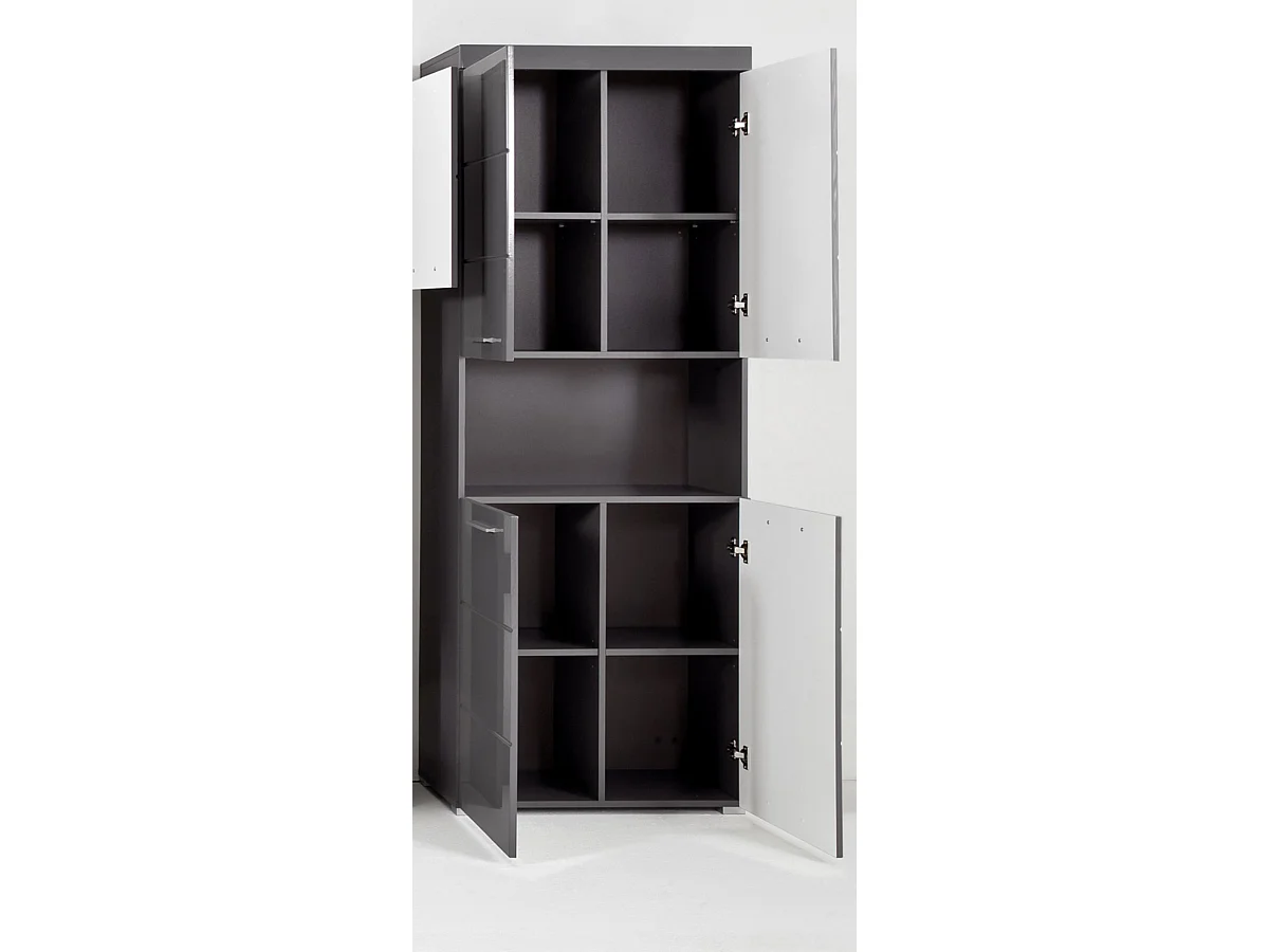 Colonne de salle de bain  coloris anthracite mat, gris anthracite