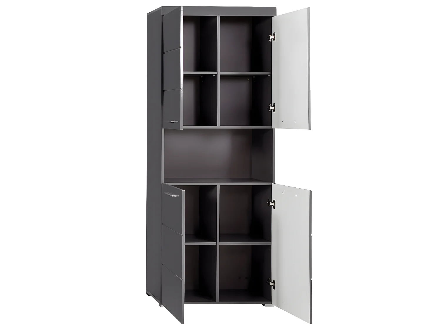 Colonne de salle de bain  coloris anthracite mat, gris anthracite