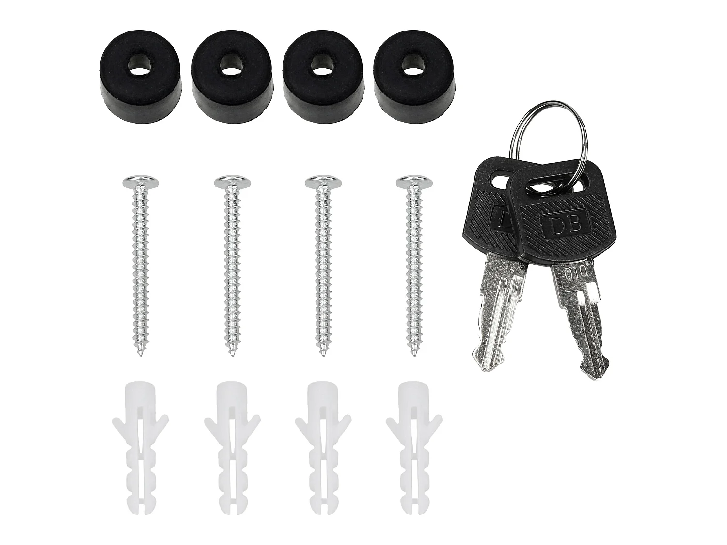 Buzón de pared moderno mármol blanco acero óptico ML-DESIGN