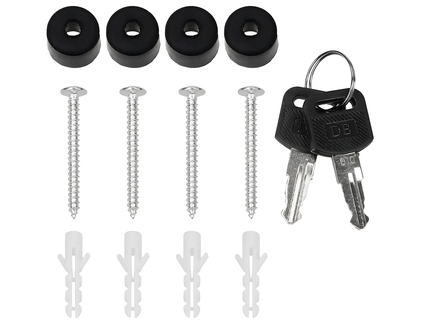 Buzón de pared con compartimento para periódicos 3 ventanas ECD Germany