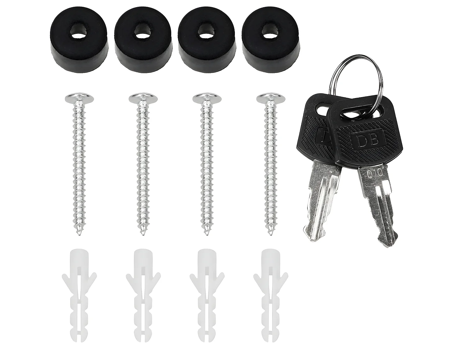 Boîte aux lettres murale porte-journaux postale 2 clés inclus acier ECD Germany