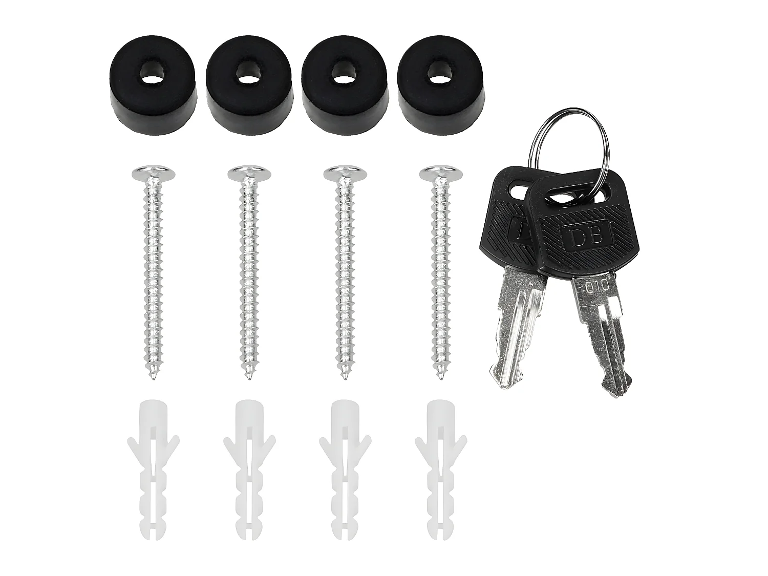 Boîte aux lettres murale porte-journaux postale 2 clés inclus acier ECD Germany