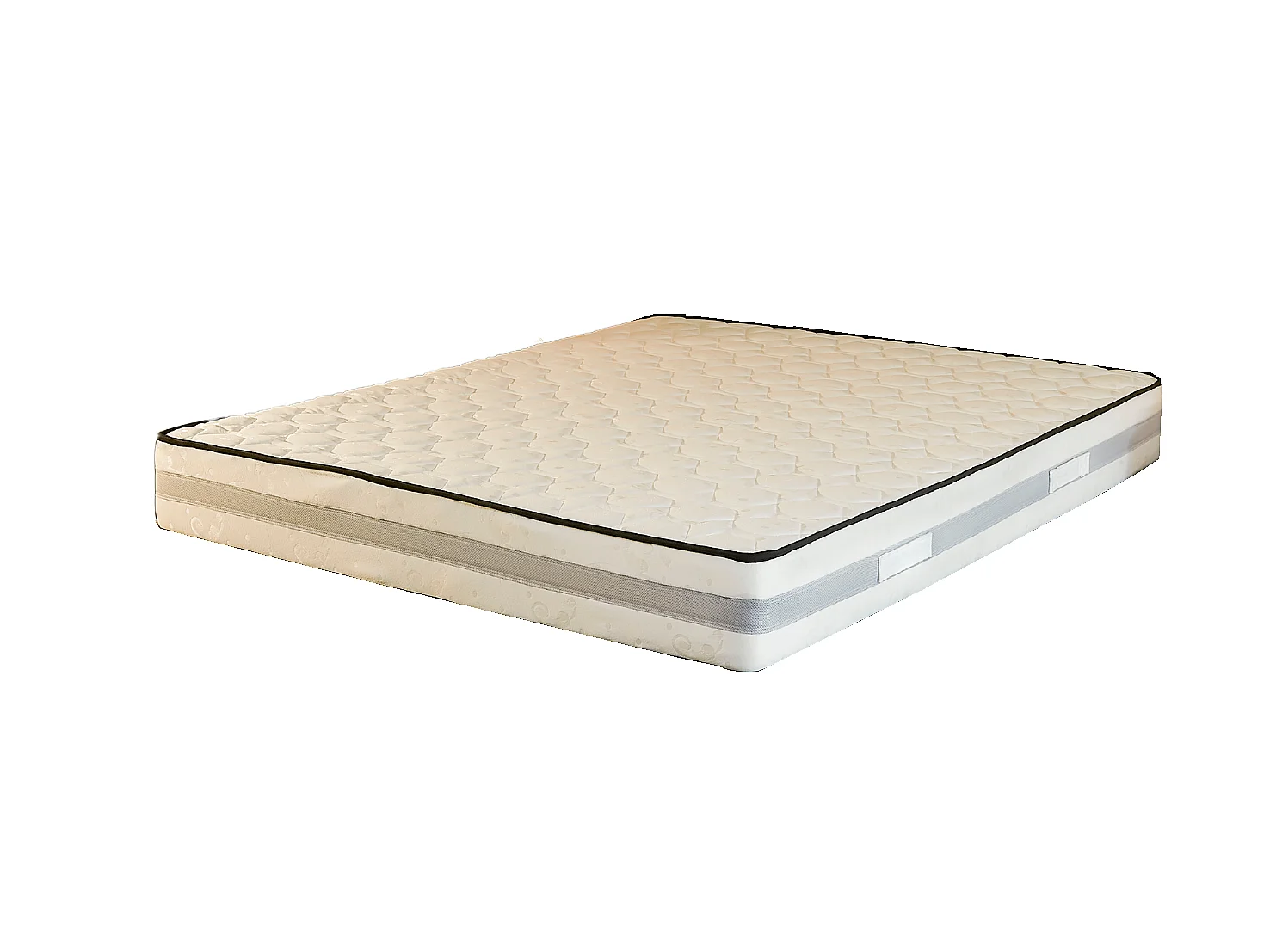 Matelas 120x200 cm Memoire de Forme 70 Kg/m3 - Hauteur 25,5 cm Ferme + Oreiller Visco - 7 Zones de Confort - ame rembour
