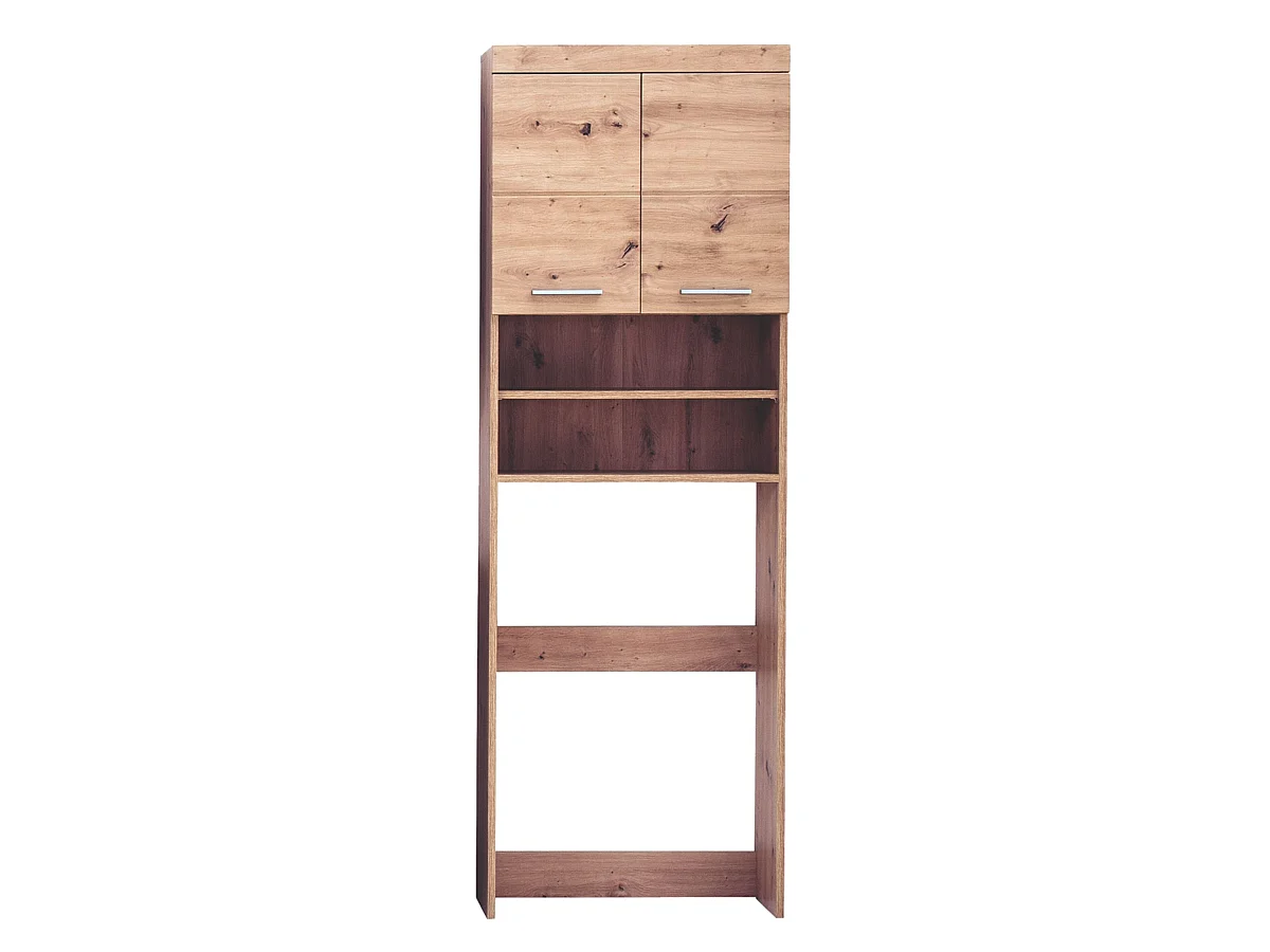 Meuble de rangement spécial machine à laver ou wc - L. 63  x H. 187  x P. 24 cm