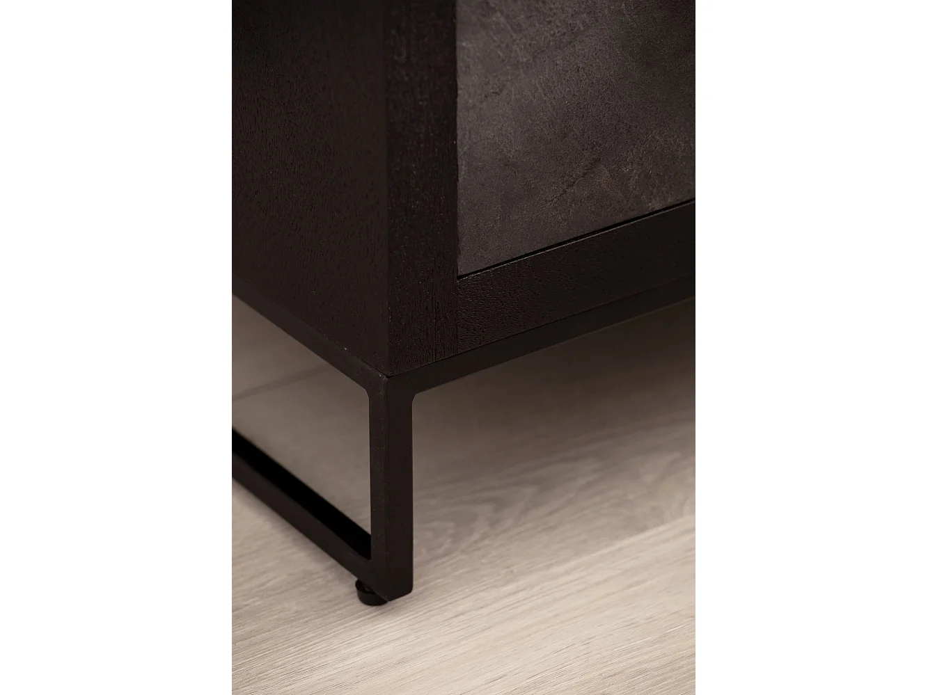 Table de Chevet Noir Bois Massif 40x60x30 cm Table de Nuit d'appoint Haute