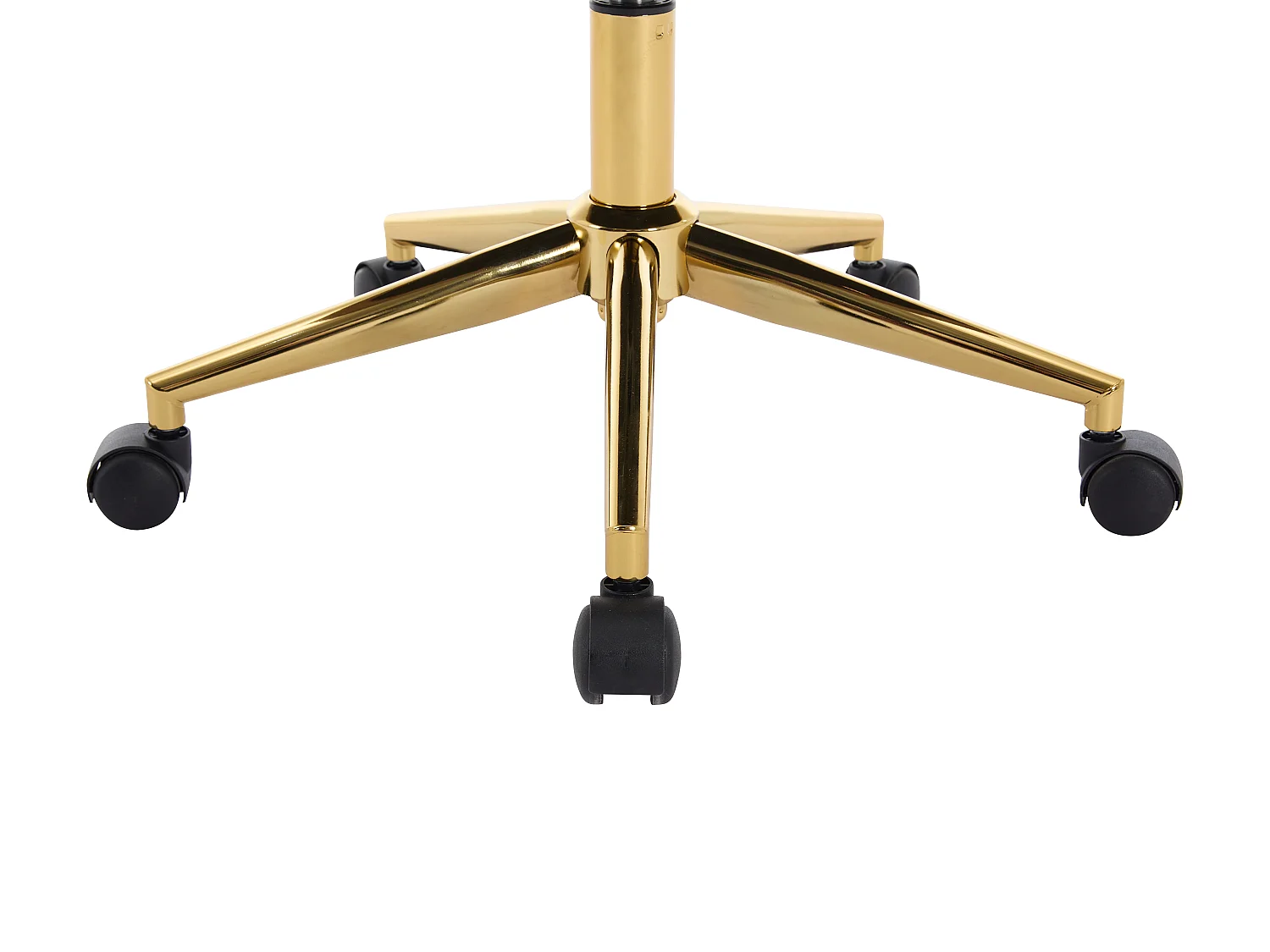 Silla de escritorio - Terciopelo - Beige y dorado - Altura regulable - PEGA de Pascal Morabito