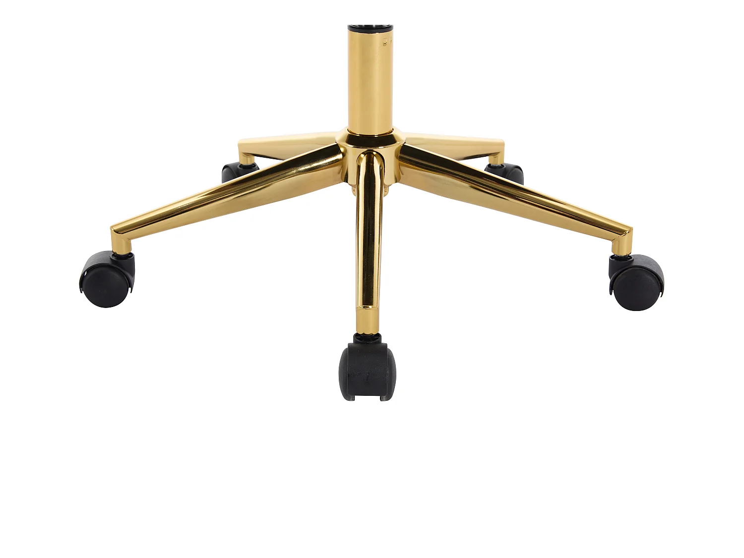 Bureaustoel - Fluweel - Beige en goudkleurig - Verstelbare hoogte - PEGA van Pascal Morabito