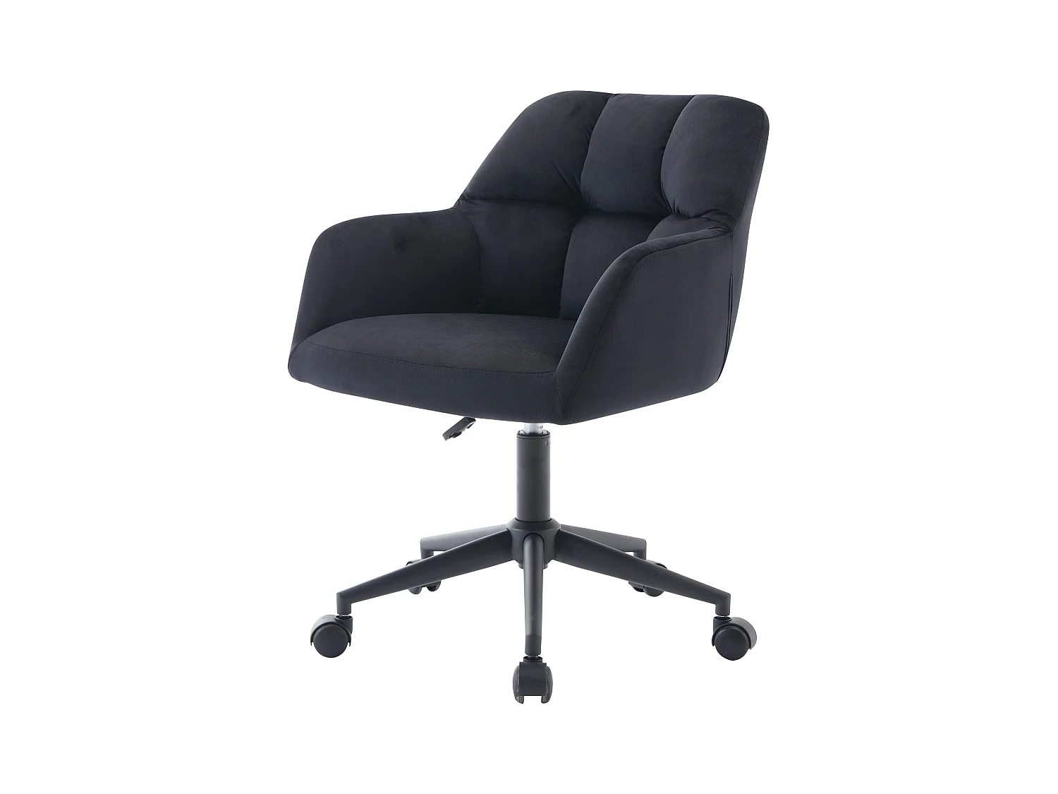 Kontorstol - Fløyel - Svart - Justerbar høyde - PEGA av Pascal Morabito