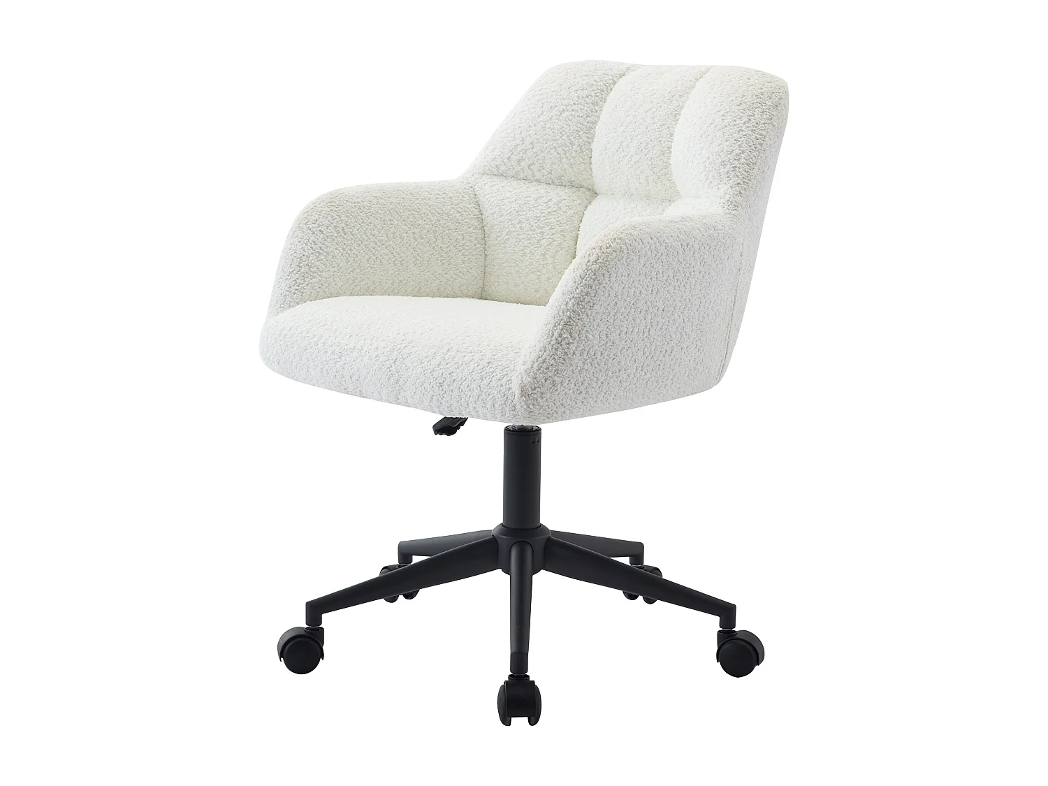 Krzesło biurowe - Bukla - Biały i czarny - Regulowana wysokość - PEGA Pascala Morabito