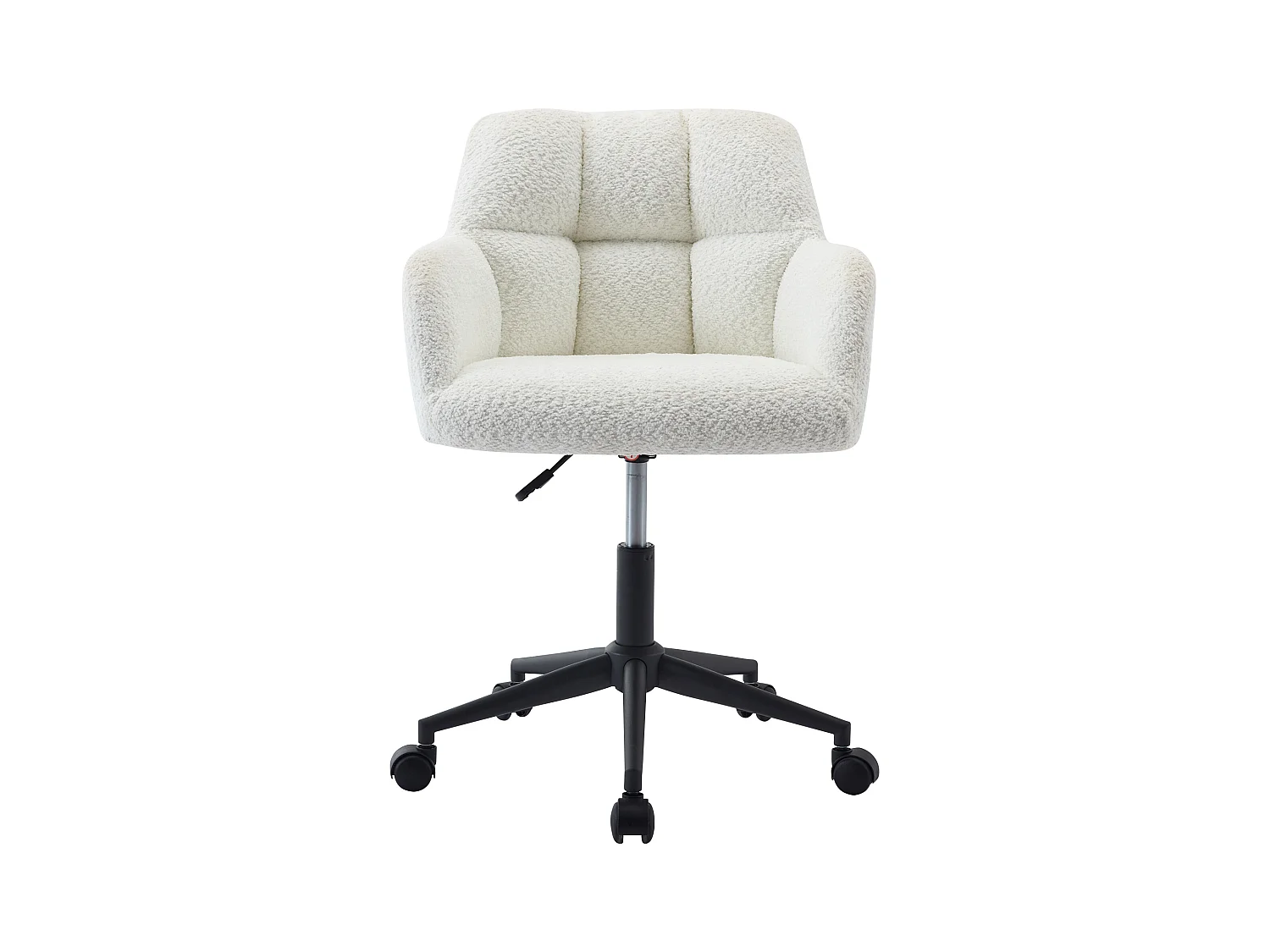 Silla de escritorio - tejido bouclé - Blanco y negro - Altura regulable - PEGA de Pascal Morabito