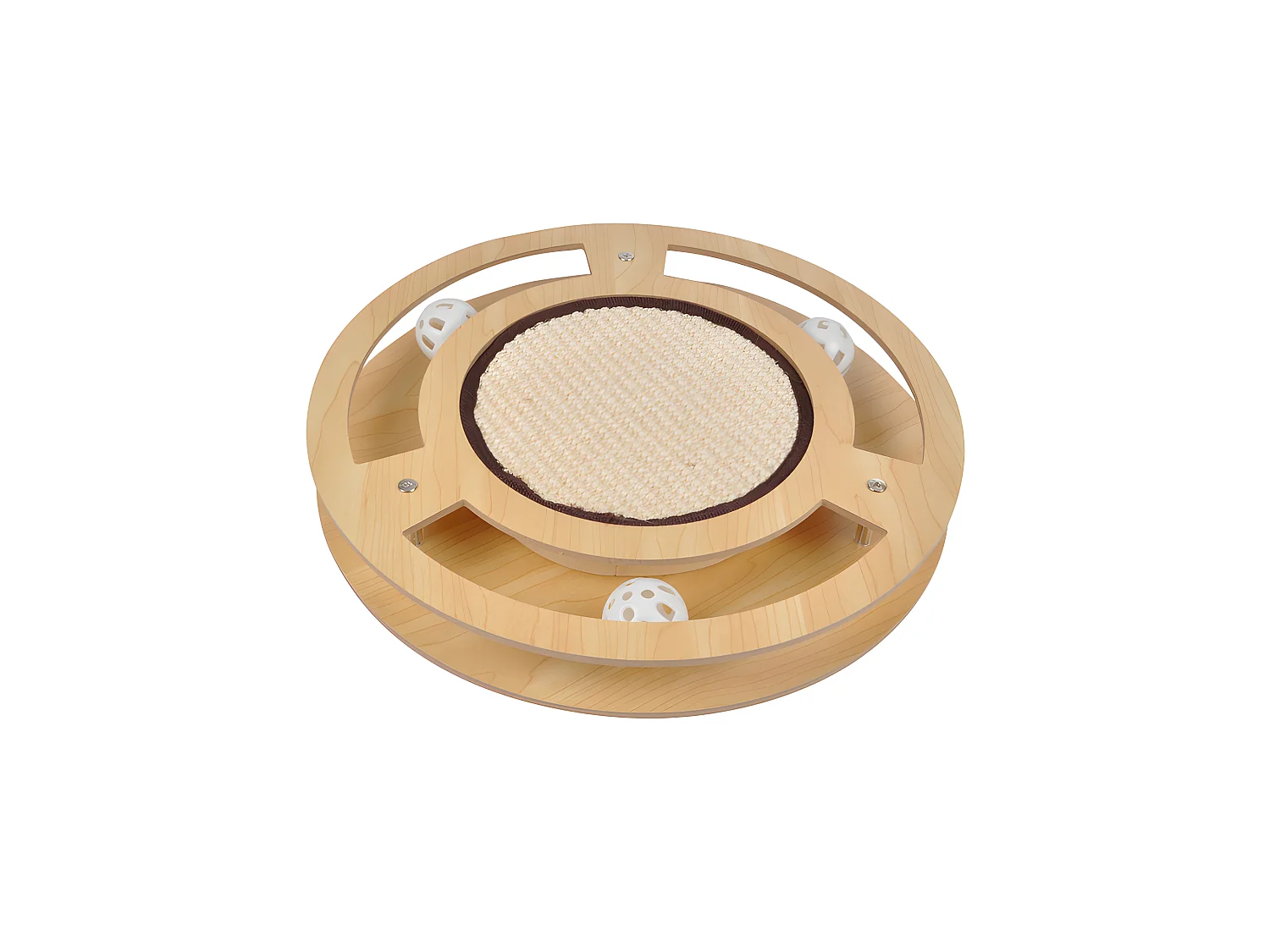 Jeu Interactif pour Chat "Griffoir & Tunnel" 33cm Naturel