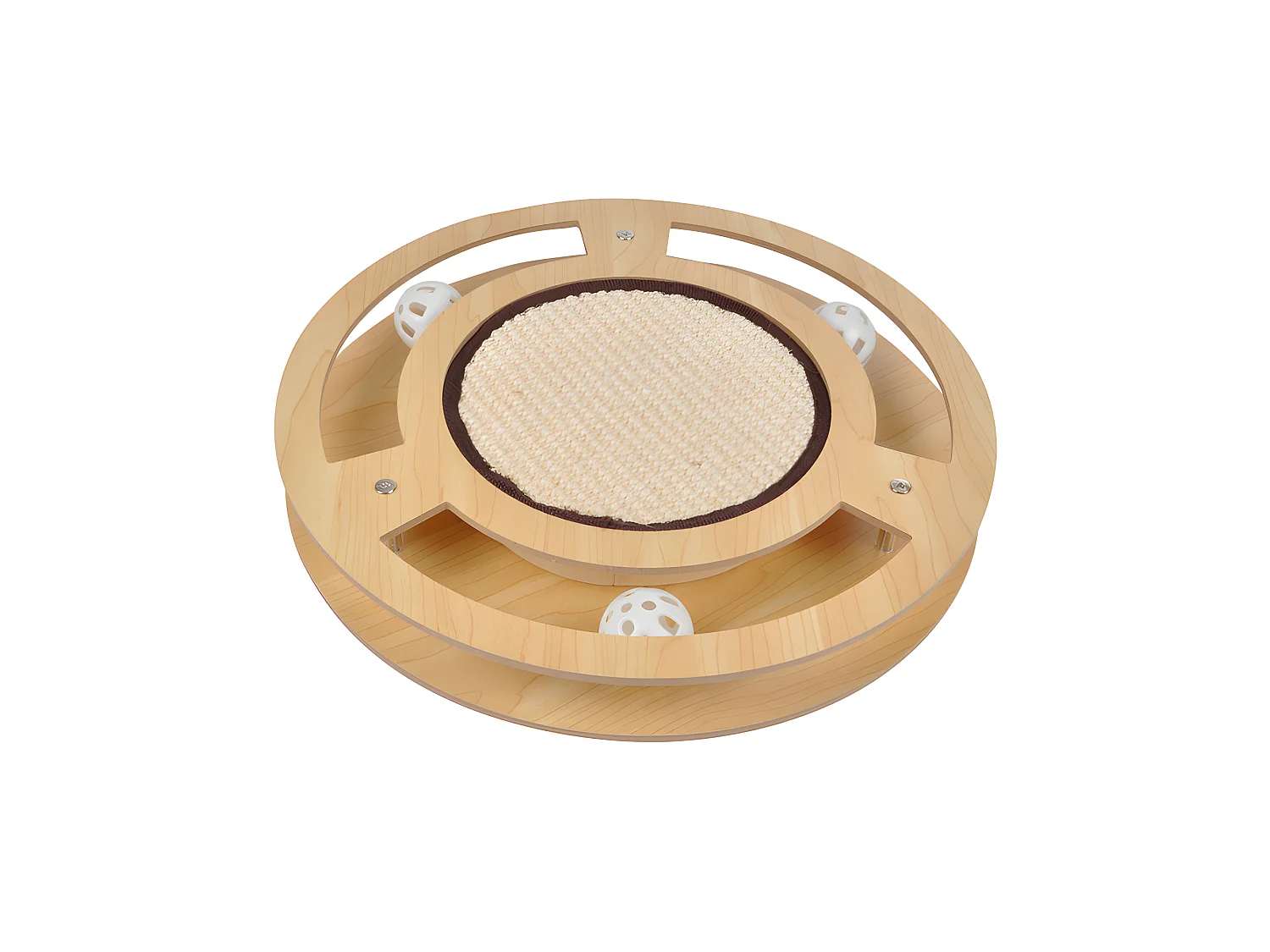 Jeu Interactif pour Chat "Griffoir & Tunnel" 33cm Naturel