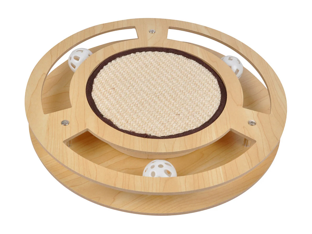 Jeu Interactif pour Chat "Griffoir & Tunnel" 33cm Naturel