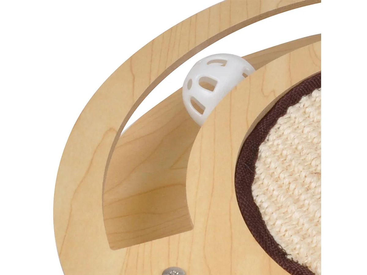 Jeu Interactif pour Chat "Griffoir & Tunnel" 33cm Naturel