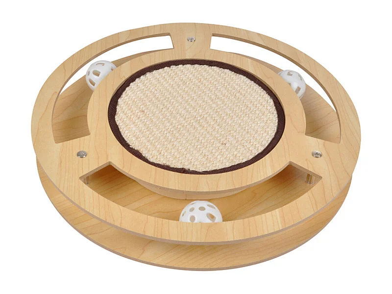 Jeu Interactif pour Chat "Griffoir & Tunnel" 33cm Naturel