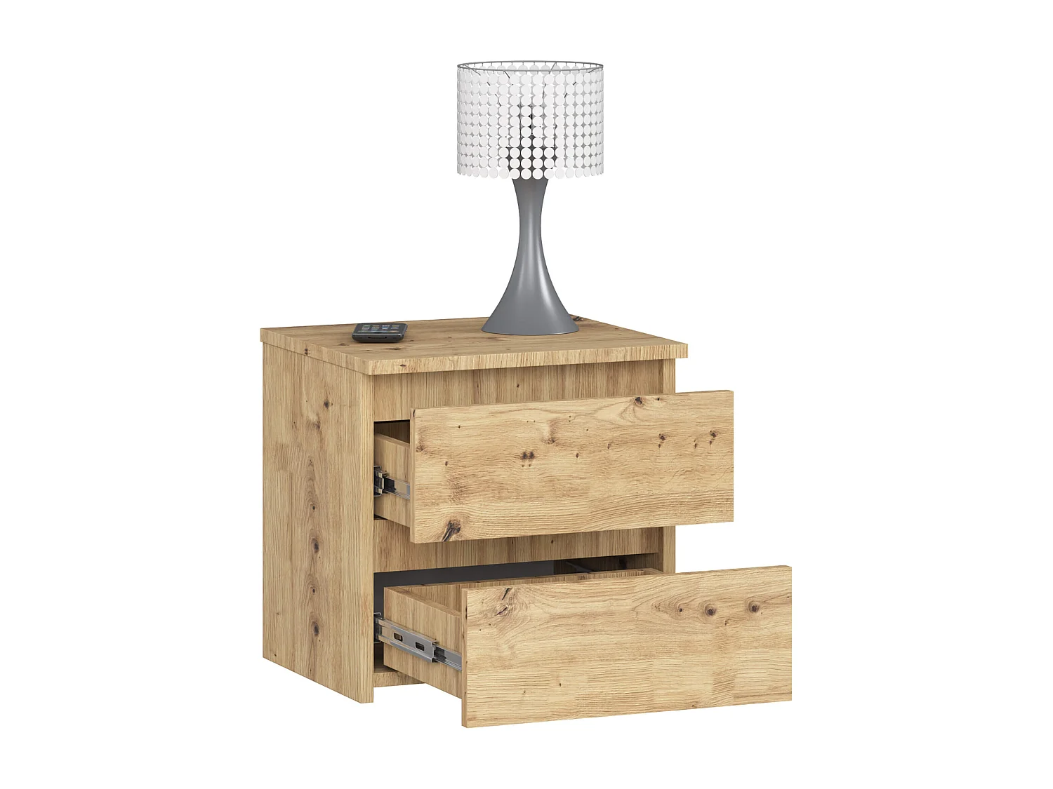 Nachtkastje CL2 met 2 Lades / AKORD Furniture Factory / Artisan Eik / 40 x 40 x 35 cm