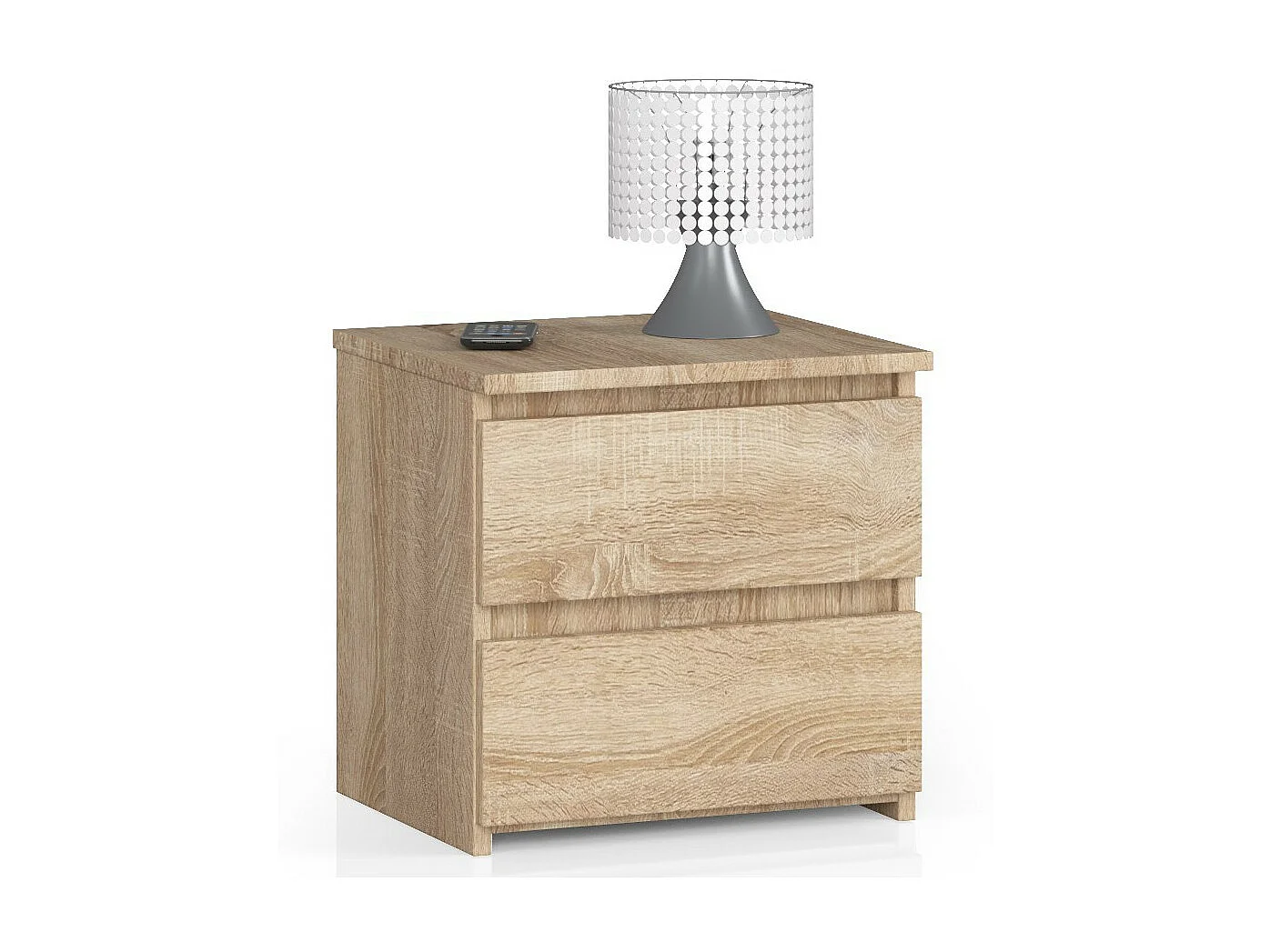 Table de chevet AKORD CL2 Chêne Sonoma 40 cm 2 tiroirs façade Chêne Sonoma 40x35x40 cm