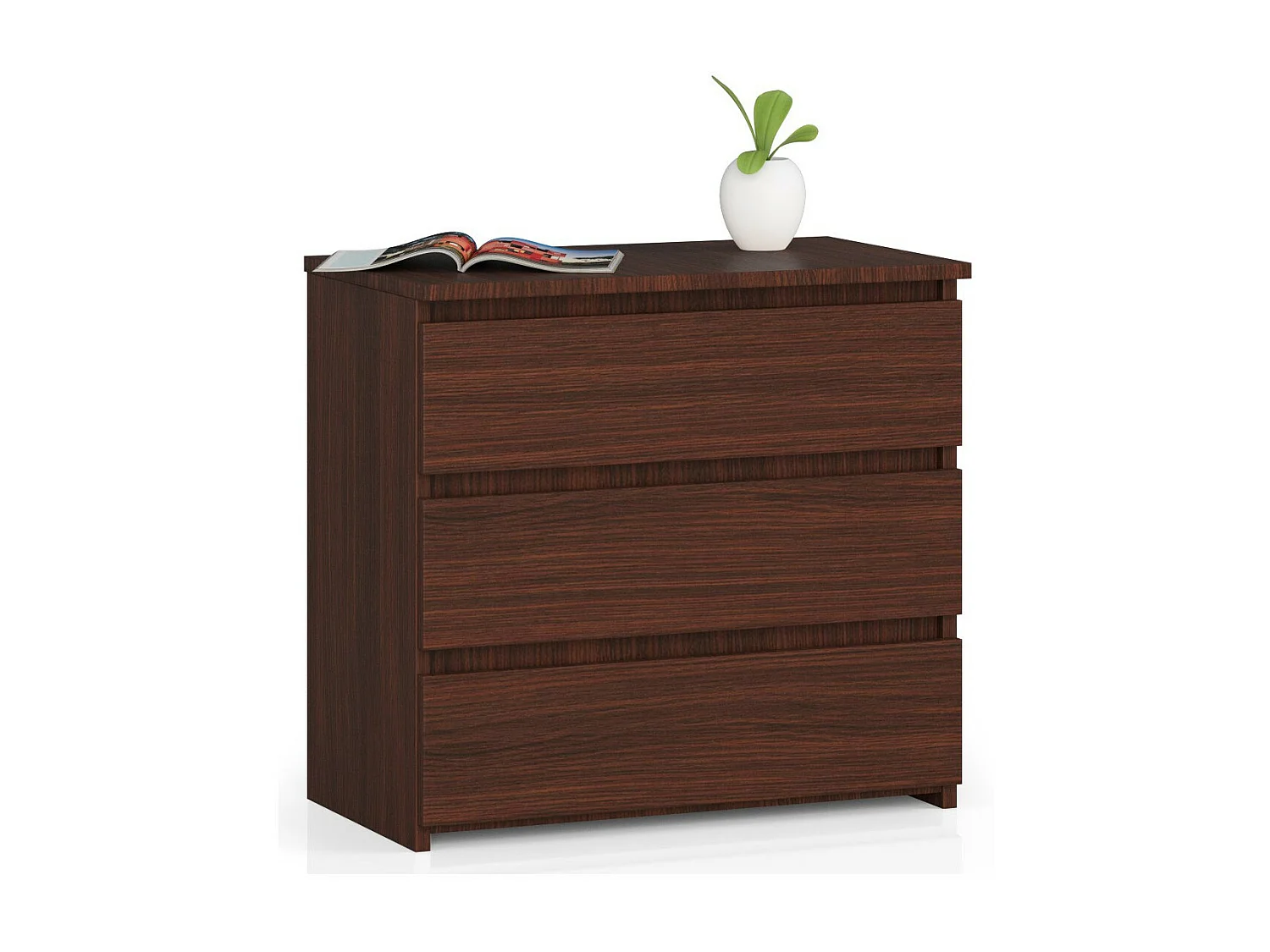 Nachtkastje CL3 met 3 Lades / AKORD Furniture Factory / Venge / 60 x 57 x 35 cm