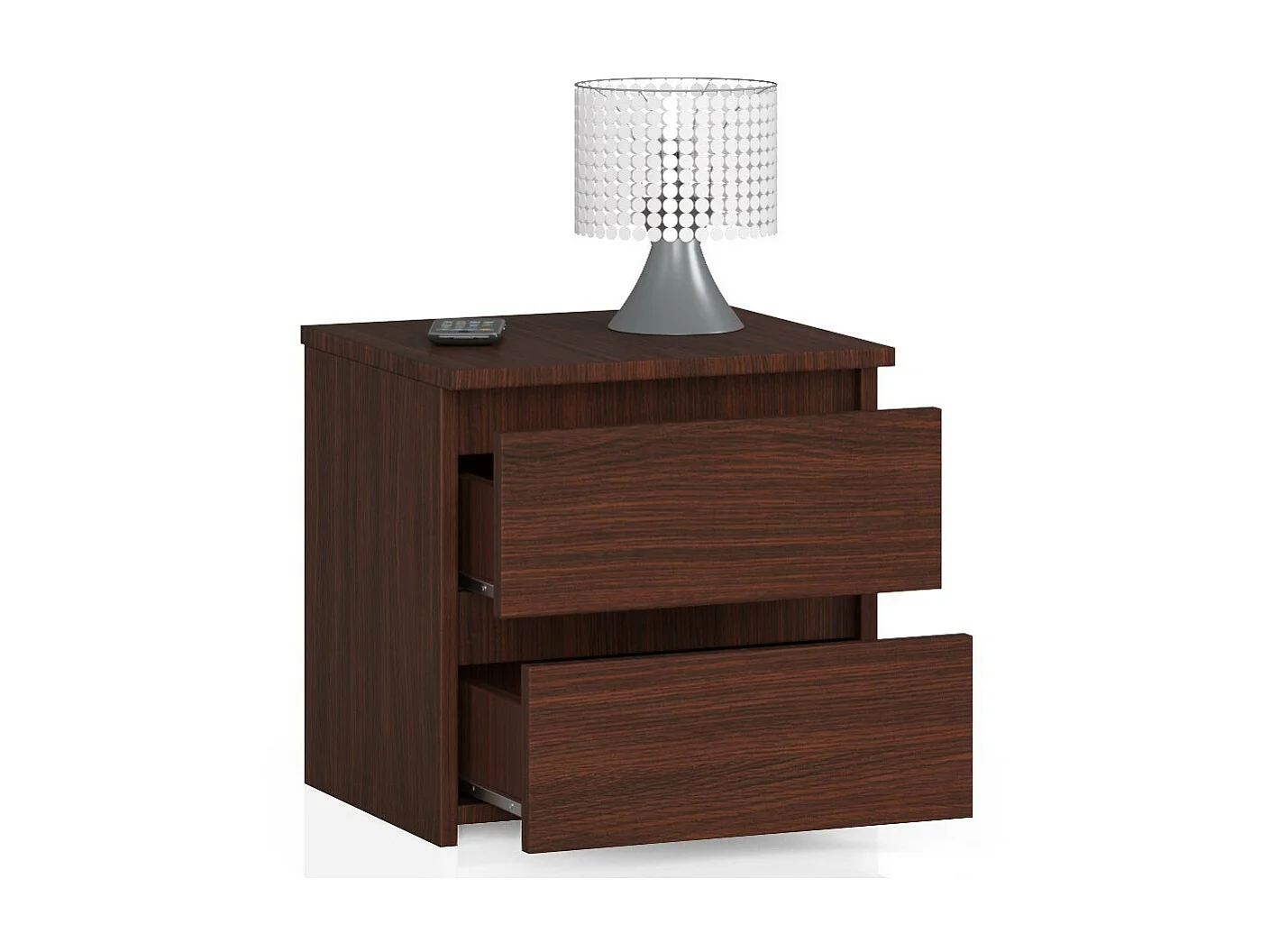 Ladeblok Wenge Twee Lades - Zelfmontage 40x40x35 cm