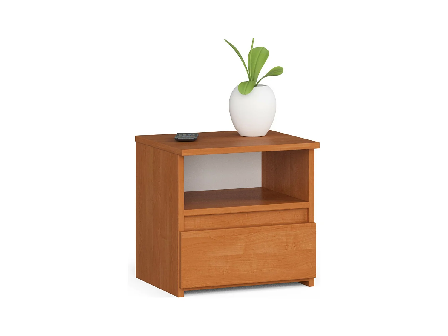 Table de chevet AKORD CL1 Aulne 40 cm 1 tiroir façade Aulne 1 étagère 40x35x40 cm