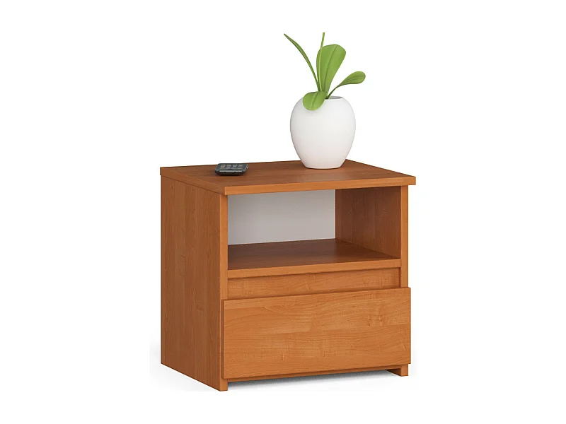 Szafka nocna AKORD CL1 Olcha 40 cm 1 szuflada kolor Olcha mat 1 półka 40x35x40 cm