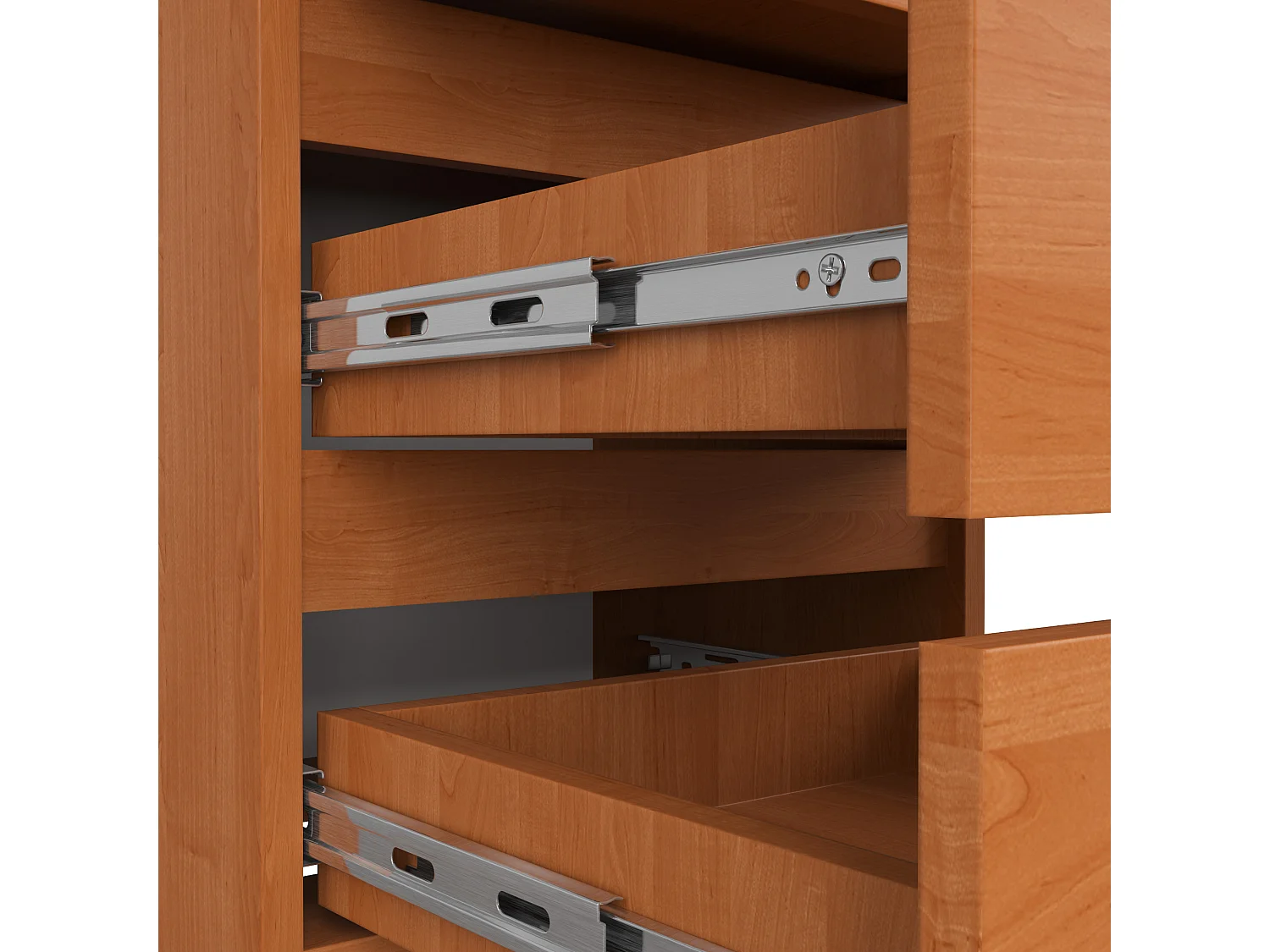 Table de chevet AKORD CL3 Aulne 40 cm 3 tiroirs façade Aulne 40x35x57 cm