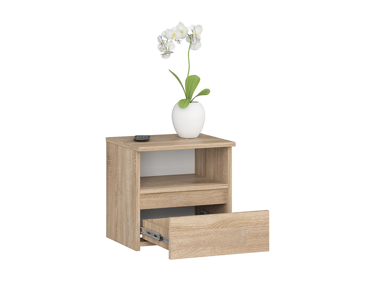 Table de chevet AKORD CL1 Chêne Sonoma 40 cm 1 tiroir façade Chêne Sonoma 1 étagère 40x35x40 cm