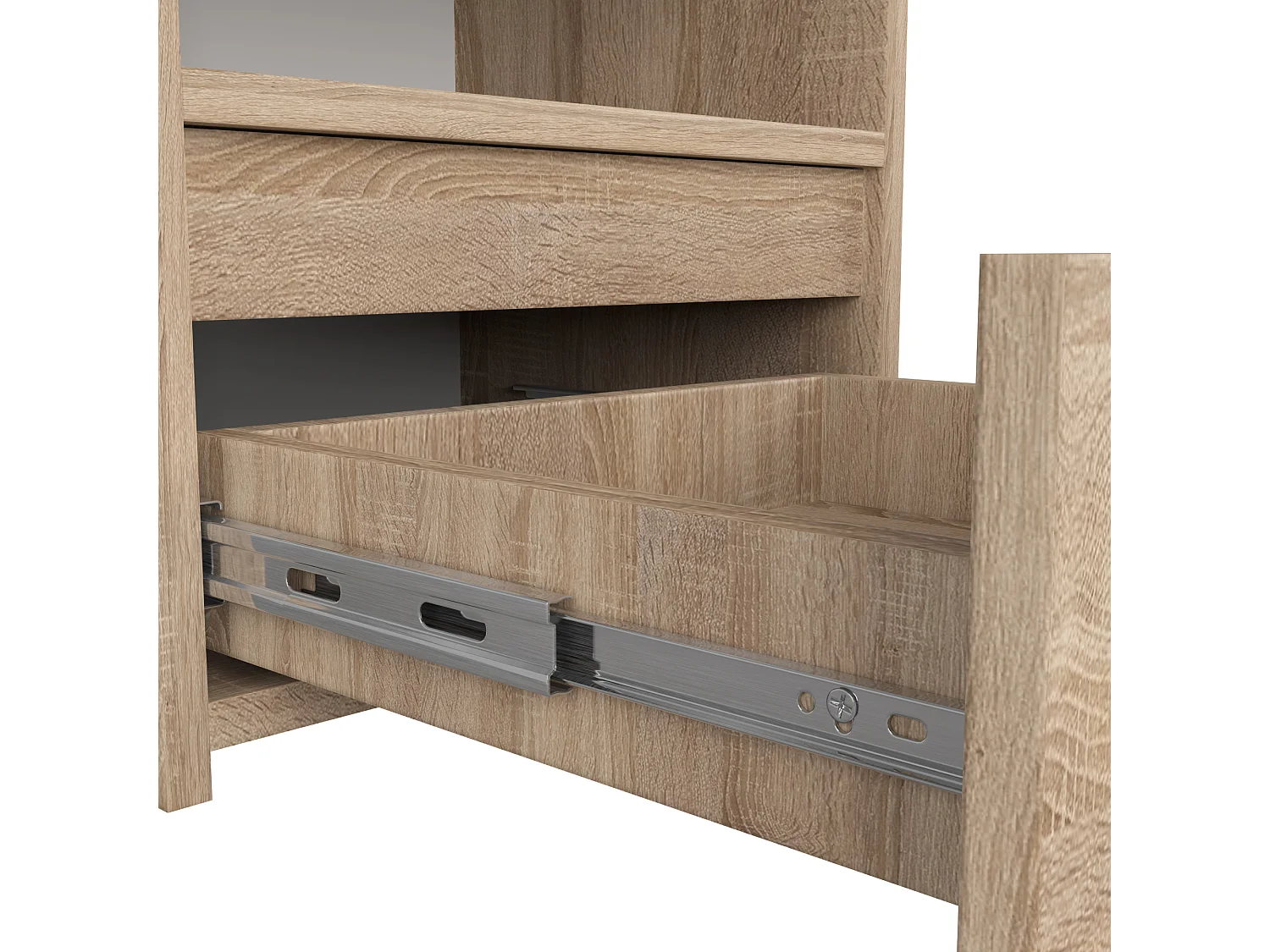 Table de chevet AKORD CL1 Chêne Sonoma 40 cm 1 tiroir façade Chêne Sonoma 1 étagère 40x35x40 cm