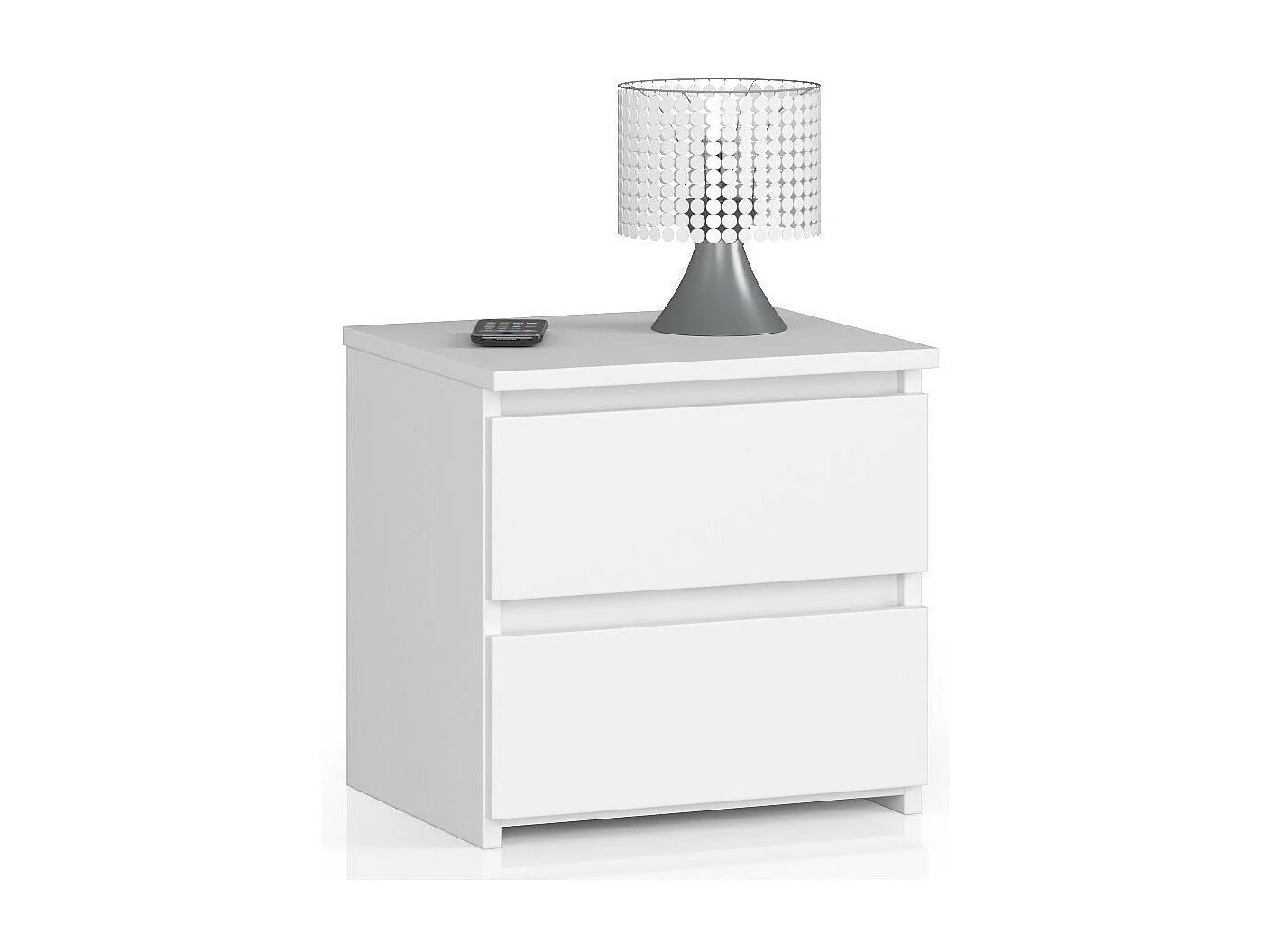 Nachtkastje CL2 met 2 Lades / AKORD Furniture Factory / Wit / 40 x 40 x 35 cm