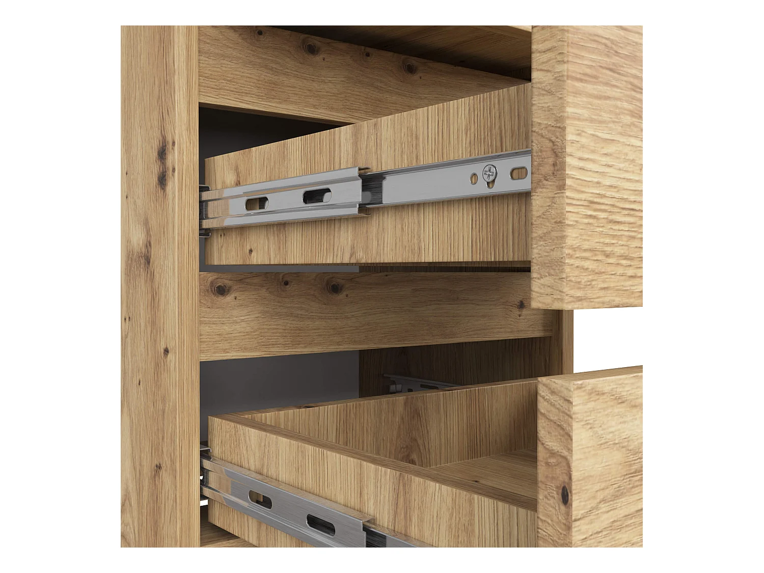 Szafka nocna AKORD CL3 Dąb Artisan 40 cm 3 szuflady kolor Dąb Artisan mat 40x35x57 cm