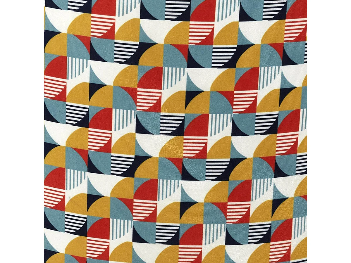 BIBBO - Lot de 2 Chaises Velours Bleu Céladon Motif Rétro