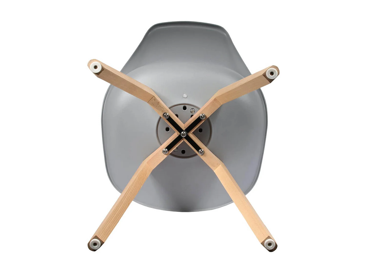 MEDALINE - Lot de 4 Chaises Scandinaves Grises