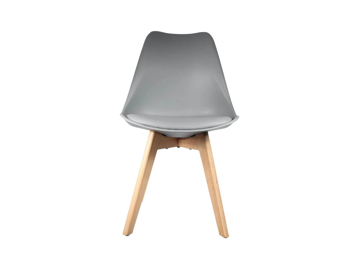 MEDALINE - Lot de 4 Chaises Scandinaves Grises