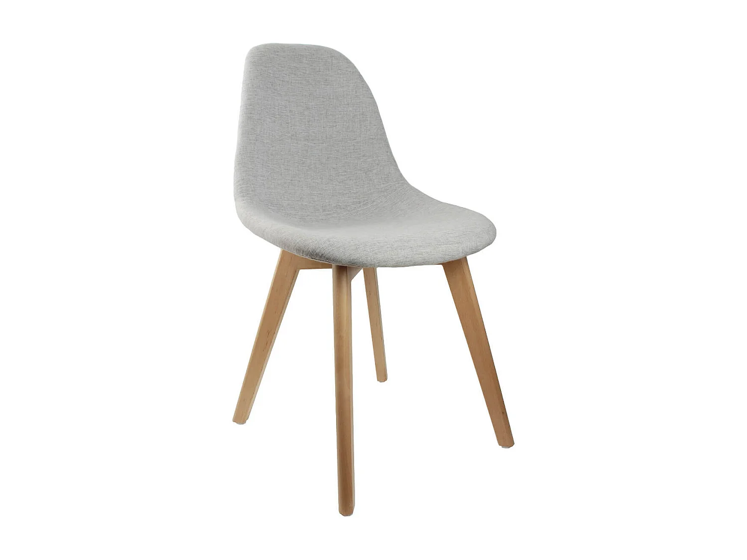 MEDYNA - Lot de 4 Chaises Scandinaves Grises