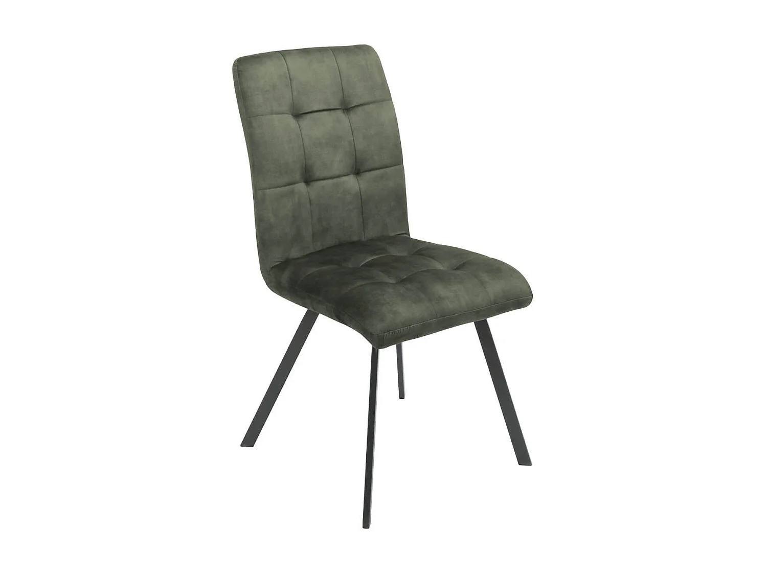 JOHN - Lot de 6 Chaises Capitonnées Vert