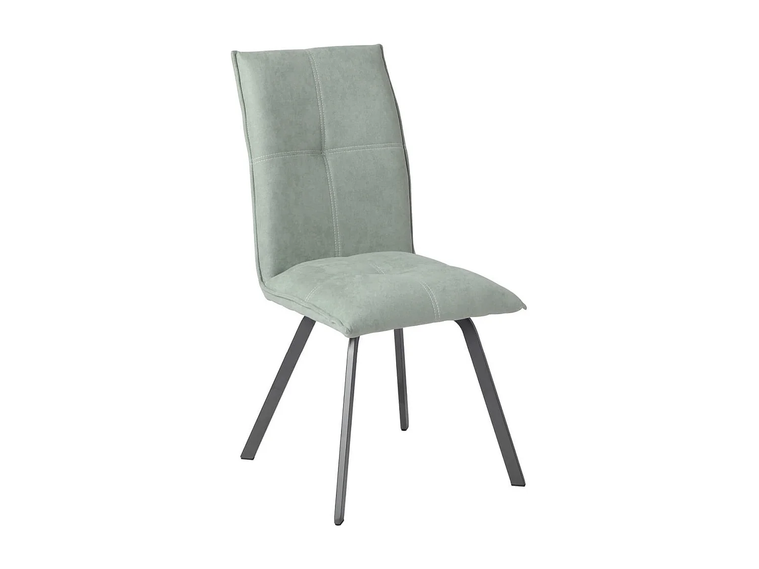 BISPO - Lot de 6 Chaises Tissu Coloris Vert d'Eau