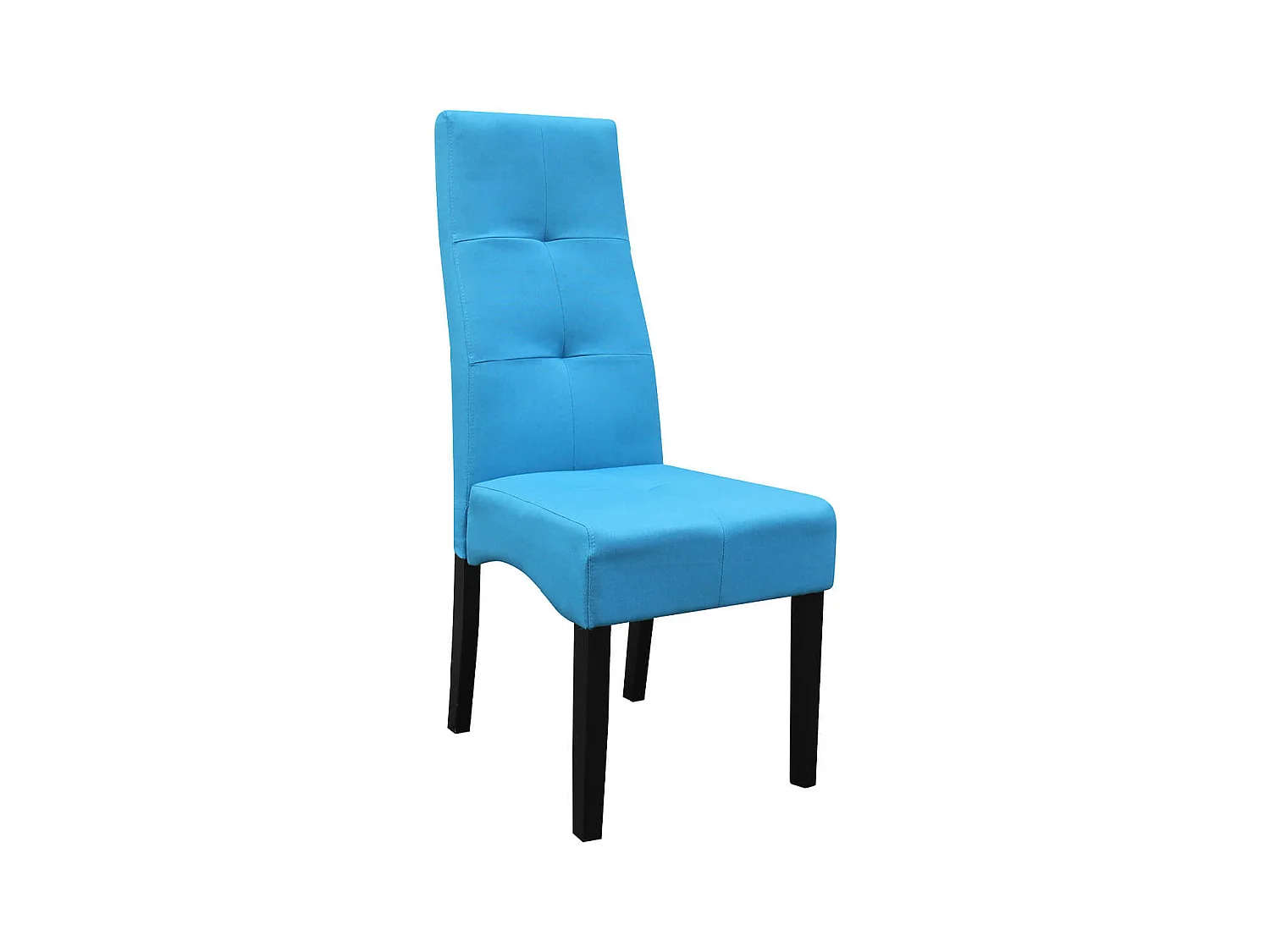 DALLAS - Lot de 4 Chaises Turquoises Capitonnées