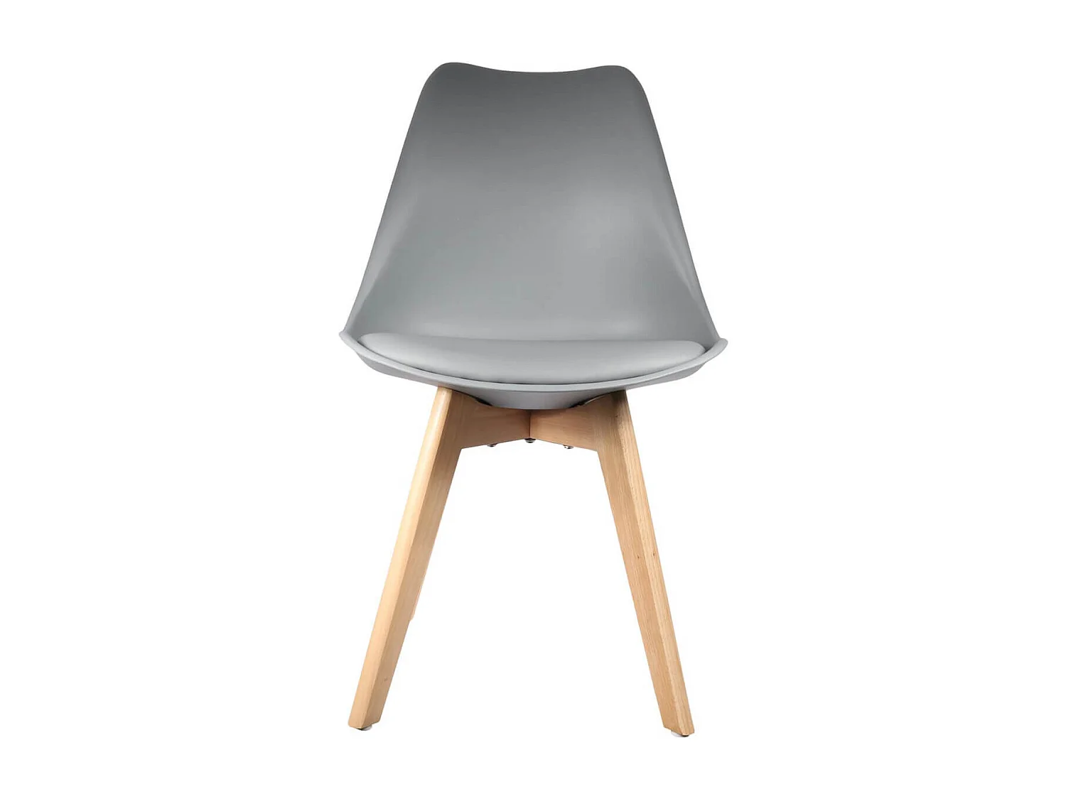 MEDALINE - Lot de 2 Chaises Scandinaves Grises